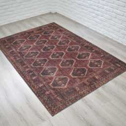 Traditional Rug 6x9, Afghan 5x8, Claret Red Turkish 7x10, Oriental Rug, Authentic Boho Tribal New Washable Carpet - Free Shipping - thumbnail 2