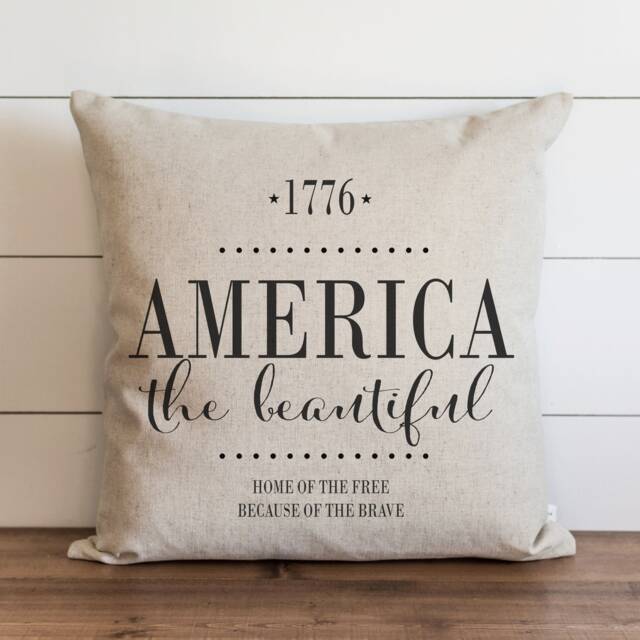Home Of The Free 20 X Pillow Cover // Summer Everyday 4Th Of July Independence Day Patriotic Gift Accent - image 1