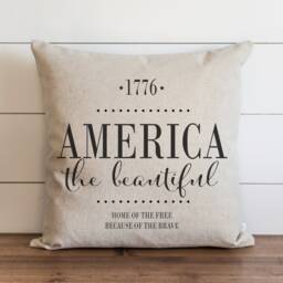 Home Of The Free 20 X Pillow Cover // Summer Everyday 4Th Of July Independence Day Patriotic Gift Accent - thumbnail 1