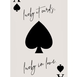 Ace Of Spades Print Wall Art Lucky You Poster Retro Trendy Aesthetic Playing Card Room Decor Neutral Modern - thumbnail 2