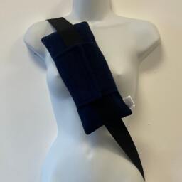 10 Colours Super Soft Cuddle Fleece Seatbelt Pillow Feel Medical Chemo Port Gift Travel Cushion - thumbnail 2