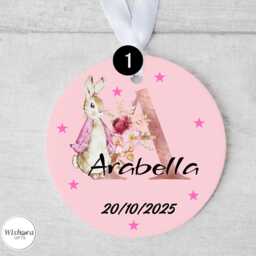 Personalised Kids Ceramic Ornament, Custom Name Keepsake, Nursery Decor, Birthday Gift, Baby Gift