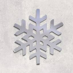 Snowflake Acrylic Mirror Wall Art - Many Size & Colour Options - Bespoke Items Made - thumbnail 3