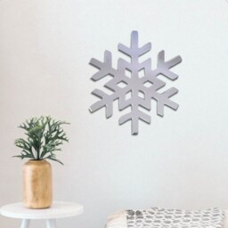 Snowflake Acrylic Mirror Wall Art - Many Size & Colour Options - Bespoke Items Made - thumbnail 2