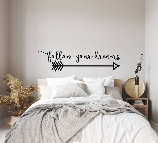 Follow Your Dreams Arrow Wall Decal Boho Nursery Decor Ww52 - image 1