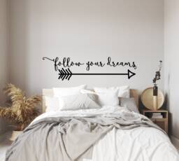 Follow Your Dreams Arrow Wall Decal Boho Nursery Decor Ww52 - thumbnail 1