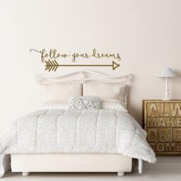 Follow Your Dreams Arrow Wall Decal Boho Nursery Decor Ww52 - thumbnail 3