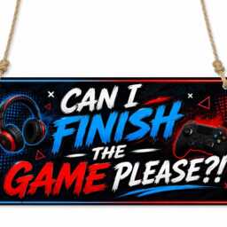 Can I Finish The Game Please? - Metal Plaque Gamer Bedroom Wall Sign Retro Arcade Decor Cpt146 - thumbnail 3