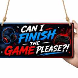 Can I Finish The Game Please? - Metal Plaque Gamer Bedroom Wall Sign Retro Arcade Decor Cpt146 - thumbnail 2