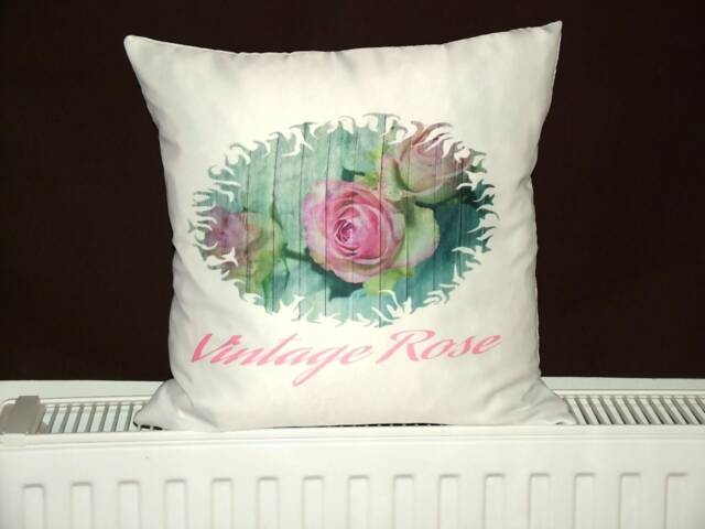 "Pillow Cover-Photoprint-Sublimation No. 329 ""Vintage Rose" - image 1