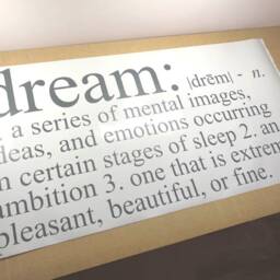 Dream Definition Wall Sticker, Dream Decal, Quote Art, Bedroom Stickers, Art - thumbnail 2