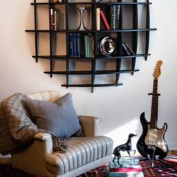 Floating Wall Shelf, Round, Sphere, Shelving Unit - thumbnail 2