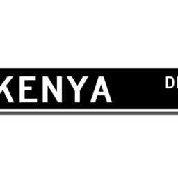 Kenya Sign, Gift, Souvenir Keepsake, Wall Decor, Custom Street Quality Metal Sign - thumbnail 2