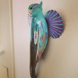 Mermaid Driftwood Art Crystal Wand Oiak Fairy Sculpture - thumbnail 4