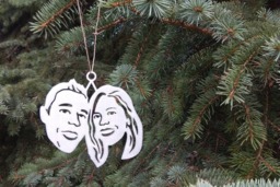 Custom Couple Portrait Ornament Personalized Wedding Christmas Decoration