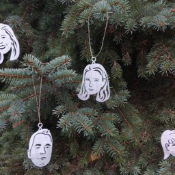 Custom Couple Portrait Ornament Personalized Wedding Christmas Decoration - thumbnail 2