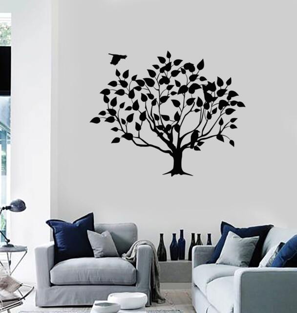 Wall Vinyl Decal Tree Branch Birds Nature Guaranteed Quality Mural 2042Di - image 1