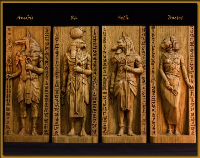 Seth, Egyptian God, Set Statue, God Of Desert, Pagan Gods, Egypt, Mythology, Wicca, Altar, Witches, Kemet, Nubian - image 1