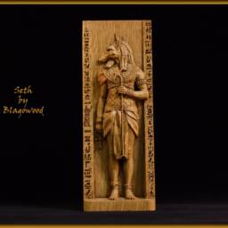 Seth, Egyptian God, Set Statue, God Of Desert, Pagan Gods, Egypt, Mythology, Wicca, Altar, Witches, Kemet, Nubian - thumbnail 2