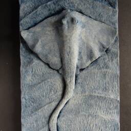 Manta Ray Bas Relief Wall Sculpture - thumbnail 2