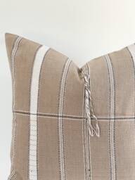 Handwoven Hemp Pillow Cover Vintage Karen Tribal Design - thumbnail 1