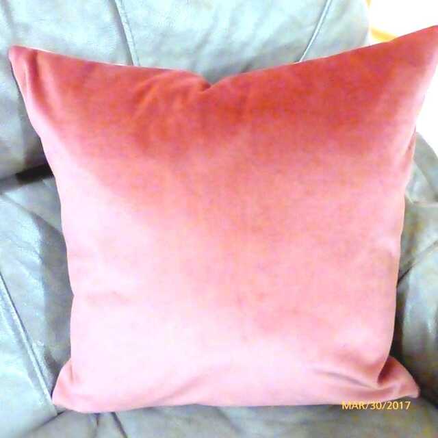 Coral Velvet Pillow Cover in 4 Sizes - image 1