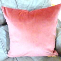 Coral Velvet Pillow Cover in 4 Sizes - thumbnail 1