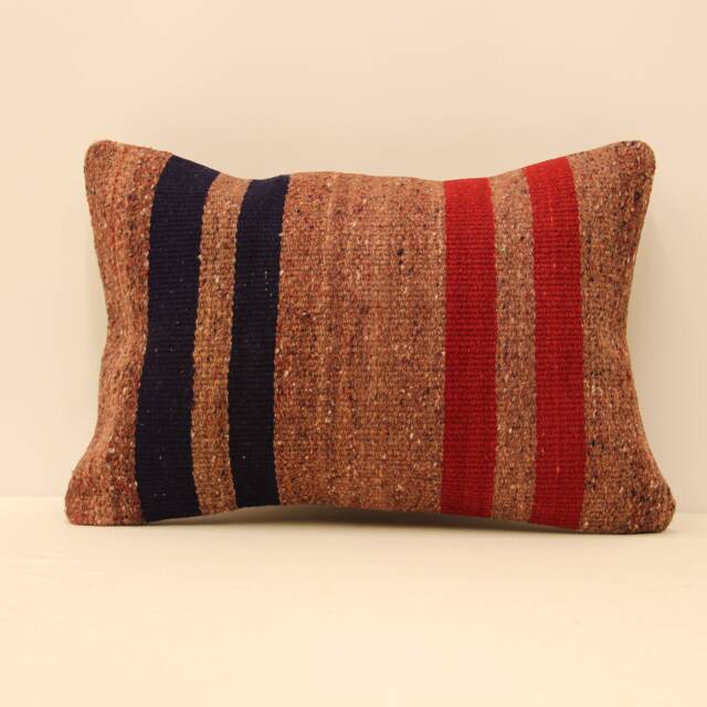 Rug Lumbar Kilim Pillow 14x20 Inch(35x50 cm Bohoturkish Kilim Pillowcover Chair Small Oblong Cushion Cover Tribal Pillow 4Bef-107 - image 1