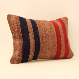 Rug Lumbar Kilim Pillow 14x20 Inch(35x50 cm Bohoturkish Kilim Pillowcover Chair Small Oblong Cushion Cover Tribal Pillow 4Bef-107 - thumbnail 2