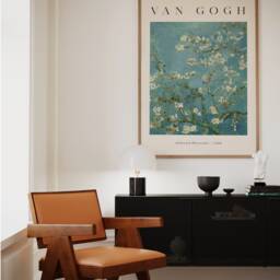 Van Gogh Almond Blossoms Print, Flower Garden Art, Botanical Home Decor, Exhibition Poster, Floral Dutch Oil Painting, Printable Digital Art - thumbnail 3