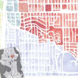 Ravenna Seattle Neighborhood Map Watercolor Print Washington City Block Plan - Art Print Downtown Wall Local Realtor Gift - thumbnail 3