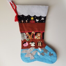 Noah's Ark Felt Christmas Stocking - Personalized - thumbnail 2