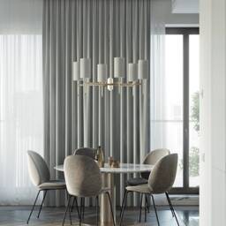 Pair Of Grey Velvet Curtains, Bedroom Light Silver Living Room Custom Curtains - thumbnail 3