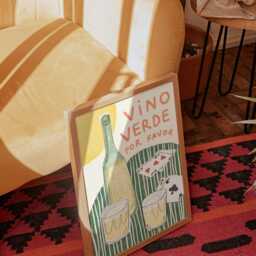 Vino Verde Por Favor Wall Print - Summer Poster Portugal Wine Art Food & Drink Still Life Euro Lover - thumbnail 2