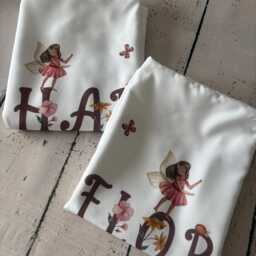 Personalised Fairy Pillowcase, Custom Magical Girls Bedding, Kids Toadstool Decor - thumbnail 3
