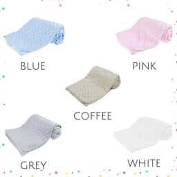 Personalised Baby Swaddle Wrap, Gold Geometric Frame, Pink Blue Grey Or White, Soft & Fluffy - thumbnail 4
