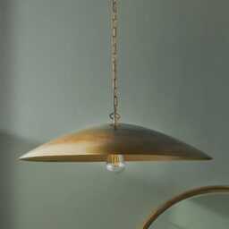 Raw Brass Pendant Light Mid Century Modern Sputnik Fixture Chandelier