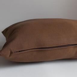 Set Of 2 Brown Cotton Pillow Covers Modern Throw Cushions - thumbnail 4