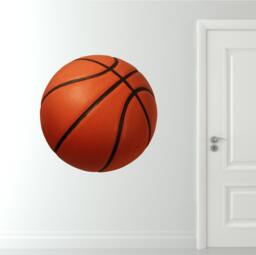 Basketball Wall Decal Graphic, Reusable Decal, Fabric Sports Decals, Removable Decals