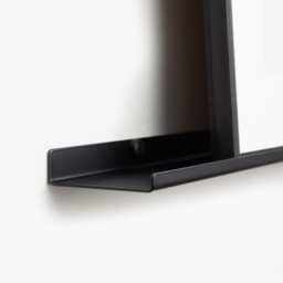 Picture Ledge in Various Depths /Display Shelves/Wall-Mounted Floating Metal Shelf Black White Gray & Brown - thumbnail 1