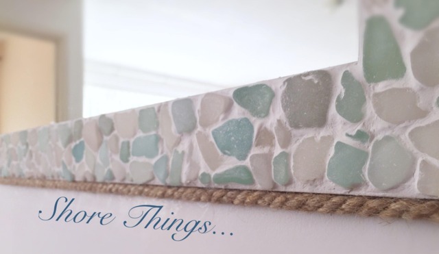 Large Rectangle Sea Glass Mirror 35 - image 1