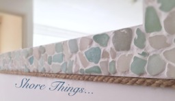 Large Rectangle Sea Glass Mirror 35 - thumbnail 1