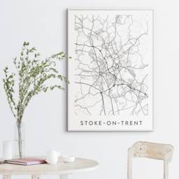 Stoke-On-Trent Map Print - Minimal Stoke Poster Art - thumbnail 3