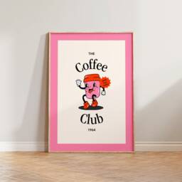 Retro Kitchen Prints Wall Art, Coffee Print Poster, Cartoon Print, Vintage Decor, Cafe Club Dining Room - thumbnail 3