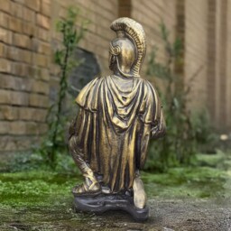 Outdoor Soldier Statue Garden Roman Decoration Concrete Greek Sculpture Ancient Rome Figurine Yard Art Front Door Lawn Ornament - thumbnail 4