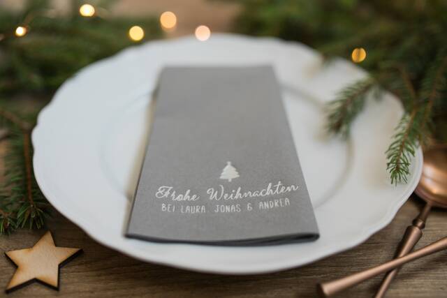 Christmas Napkins Personalized, Decorations, Personalized Napkins, Dinner, Napkins, Christmas, Xmas, Custom Decorpress - image 1