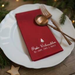 Christmas Napkins Personalized, Decorations, Personalized Napkins, Dinner, Napkins, Christmas, Xmas, Custom Decorpress - thumbnail 3