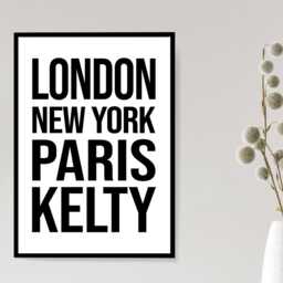 Kelty Iconic Bold Town Scotland Print Poster - Fife Gift Bespoke A5 A4 A3 Framed Or Unframed - thumbnail 2