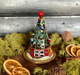 Handmade Ceramic Christmas Tree Candle Holder, Unique Home Decor