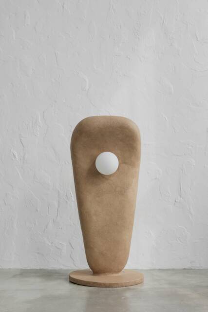 Modern Based On Clay Floor Lamp 6 Feet Zakohani - xxxl Size - Lamp For Bedroom, Living Room Or Office Desk Organic Components - image 1